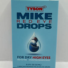 Tyson 2.0 Mike Red Eye Drops – Fast Acting Hydrating Redness Relief (0.5 fl oz)