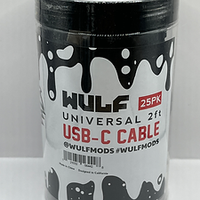 Wulf Mods Universal USB-C Charging Cable – 2ft (Single Unit)